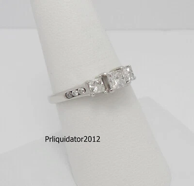 1CT Natural Diamond Anniversary Engagement Wedding Bridal Ring 14K White Gold - Image 1 of 4