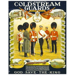 His Majesty's Coldstream Guards FRIDGE MAGNET, WW1 Propaganda Poster Military - Bild 1 von 7