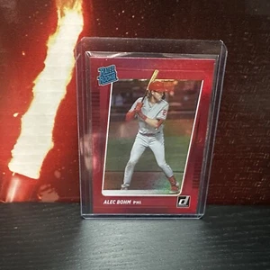 2021 Donruss ALEC BOHM Rated Rookie Card #35 Philadelphia Phillies Red Foil - RC - Picture 1 of 2
