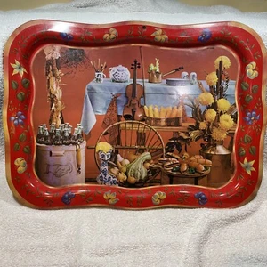 Coca-Cola Country Kitchen Tray Red Harvest Large Vintage 17" X 13" - Picture 1 of 8