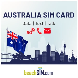 Australia Prepaid karta SIM na 1 miesiąc 6GB - 30 GB - Zdjęcie 1 z 2
