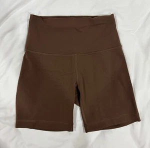 Lululemon Damen Wunder Train hoch geschnitten Stretch Shorts 8" Java Größe 4 - Bild 1 von 4