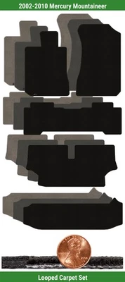 Juego de alfombrillas clásicas personalizadas para Mercury Mountaineer '02-10 (5 piezas) #1009 Foto 1 de 4