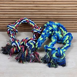2 Pack Feeko Dog Rope Toys for Large and Medium Aggressive Chewers, Colorful - Picture 1 of 7