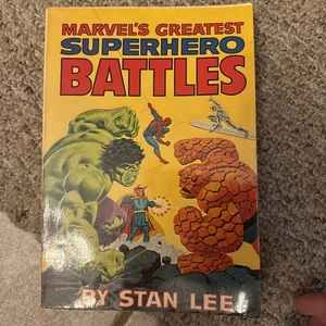MARVEL'S GREATEST SUPERHERO BATTLES (1978, Softcover Comic) - Stan Lee 🔥🔥 - Picture 1 of 11