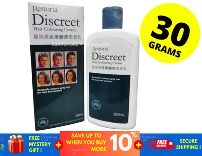 Crema capilar Restoria Discreet 250 ml - reversión de cabello gris y restauración natural del color Foto 1 de 4