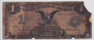1899 $1 Silver Certificate Note Black Eagle FR#236 V36121121A - Picture 1 of 2