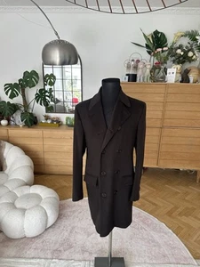 Kiton Cashmere Vicuna Overcoat Size 42US 52EU Dark Brown RRP 8.999$ - Picture 1 of 13