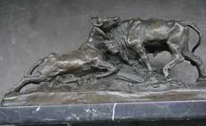 Zwei Bronze-Stiere - Bild 1 von 8