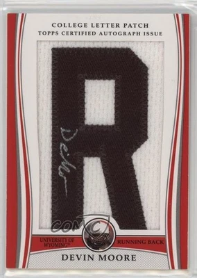 2009 Bowman Draft Picks College Letter /92 Devin Moore RPA Rookie Patch Auto RC - Image 1 of 2
