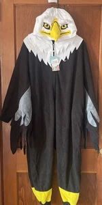 Cosplay Eagle Hawk Bird One Pce Pajamas PJs Halloween Costume Sleepwear Adult M - Picture 1 of 12