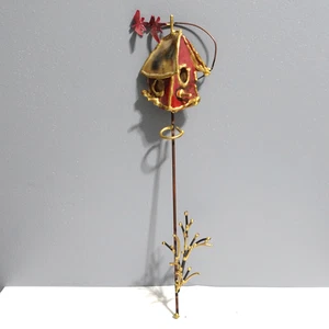 Stephen Vat Bronze Metal Wall Art Bird House Sculpture - Picture 1 of 9