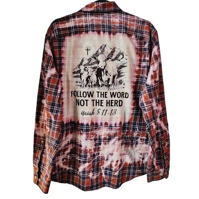 Camisa a cuadros Follow The Word Not The Herd, 1X Foto 1 de 4