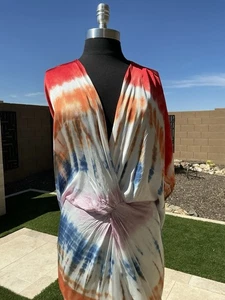 $230 NWT YOUNG FABULOUS & BROKE THE SIREN ASYMMETRIC WRAP DRESS Size XS - Picture 1 of 6