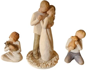 Willow Tree The Promise Man & Woman 6" Figurine Demdaco Susan Lordi + Boy & Girl - Picture 1 of 4