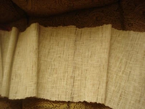 Threshold X Long WOVEN TABLE RUNNER Natural 14"x113 Beige Hemp/Cotton NWOT - Picture 1 of 7