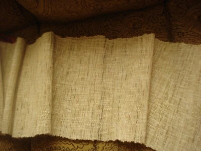 Threshold X Long WOVEN TABLE RUNNER Natural 14"x113 Beige Hemp/Cotton NWOT - Image 1 of 4