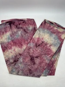 Tie-Dye 4-Way Stretch Spandex Blend Fabric 62"x108" Multicolor Gold Design - Picture 1 of 4