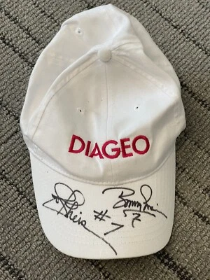 Joe Theismann plus one Signed DIAGEO Cap JSA  - Image 1 of 4