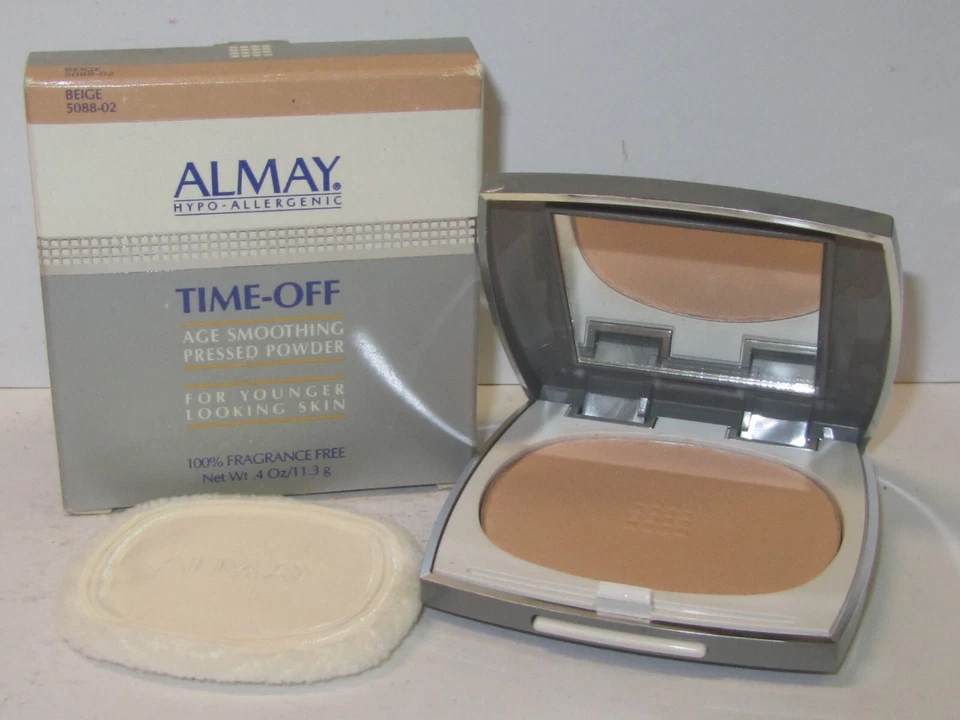 Almay Hypo Allergenic Time Off Age Smoothing Pressed Powder color Beige .4 oz - Image 1 of 1