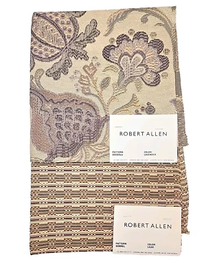 ROBERT ALLEN Osceola Lavender Sorrel Lilac 17 1/2 x 17 5/8" Woven Fabric Samples - Image 1 of 4