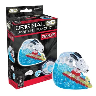 Peanuts Snoopy Surf 3D Crystal Puzzle Challenging Brain Teaser Ages 12 Up - Image 1 of 4
