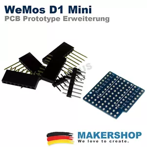 PCB Proto Board Prototype Base Shield Erweiterung für Wemos D1 Mini Breakout ... - Bild 1 von 5
