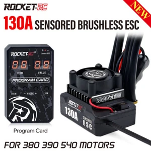 ROCKET-RC 130A Brushless ESC Sensored 6V/5A BEC For 1/10 Car 380/390/540 Motor - Picture 1 of 25