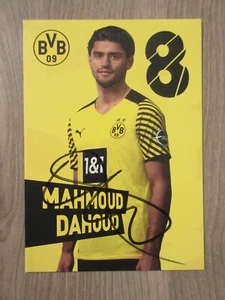 Mahmoud Dahoud original signierte Autogrammkarte BVB Borussia Dortmund 21/22 T1 - Picture 1 of 2