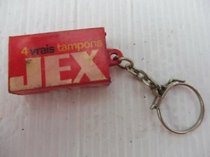 PORTE CLES DES ANNEES 60 - 4 VRAIS TAMPONS JEX PHOTO RECTO-VERSO - Picture 1 of 2