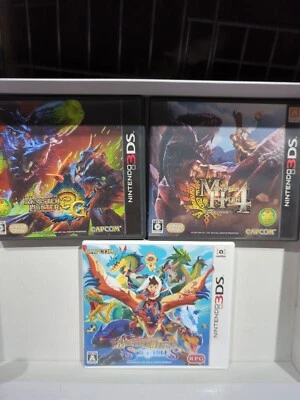 Monster Hunter 3G, 4, Stories Lot, Japanese Version, US Seller, CIB - Image 1 of 4