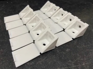 Wardrobe Shelf Fixing Blocks White Sliding Wardrobe Doors 10Pc Accessories - Picture 1 of 3