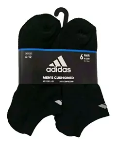 "Neu"" Adidas Herren Sport gepolsterte Socken - No Show - 6 Paar - Größe: 6-12" - Bild 1 von 15