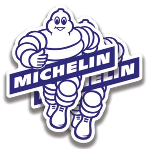 Calcomanía Michelin Man 2 pegatinas camión parachoques coche bogo - Imagen 1 de 1