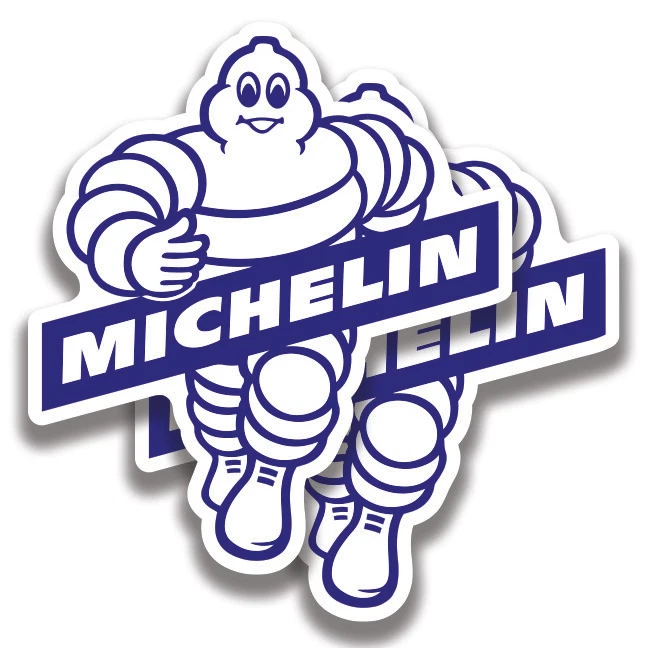 THE DECAL AND STICKER MAFIA MICHELIN MAN DECAL 2 Stickers Bogo Car Bumper Truck