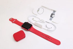 Apple Watch Series 9 Product RED MRXM3LW/A 45mm Aluminum Case GPS + Cellular - Picture 1 of 8