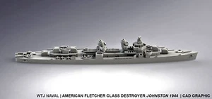 3x 1:1800 USS Johnston 1944 - Imagen 1 de 1