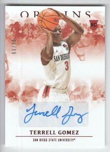 2021-22 Chronicles Draft Pick Origin Rookie Auto Red #OR-TGO Terrell Gomez 20/99