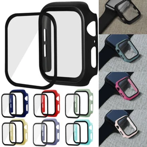 2PCS Accesorios de la cubierta de la caja de vidrio templado para Apple iWatch Series 7 6 5 4 3 2 1 - Imagen 1 de 68