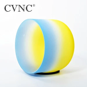 432Hz 8"" G Garganta Chakra Azul Claro Color Caramelo Cristal Cantor Cuenco Sanación - Imagen 1 de 6