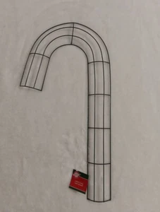 Canna da caramelle in metallo casa di Natale 20" corona forma 3D floreale fai da te artigianato NUOVA - Foto 1 di 5