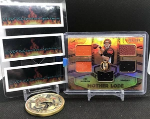 JOE BURROW 2021 PANINI GOLD STANDARD MOTHER LODE JERSEY BALL RELIC /299 BENGALS - Picture 1 of 10