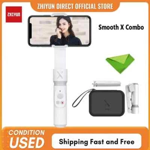 Zhiyun Smooth X Combo 2 Axis Foldable Gimbal Stabilizer  with Tripod for iphone - Picture 1 of 12