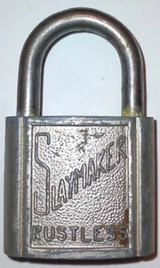 World War II Era Slaymaker Padlock  - Picture 1 of 3