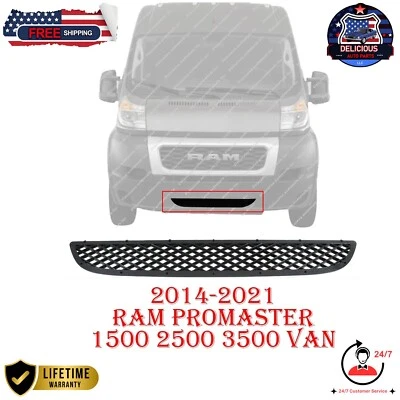 New Front Lower Bumper Grille Black For 2014-2022 Ram ProMaster 2500 CH1036145 - Image 1 of 4