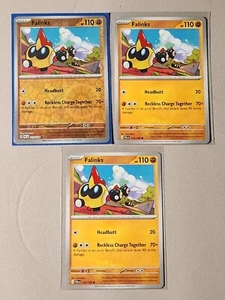 3x Falinks 119/193 (1 holo inverso) Carta Pokémon SV Paldea Evolved común casi nuevo - Imagen 1 de 1
