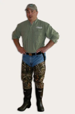 CLEARANCE Caddis Camouflage Camo Nylon 2 ply Hip Boots New Lightweight 7  - Image 1 of 2