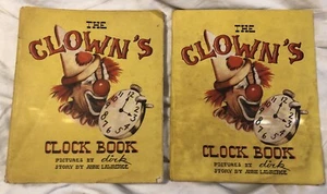 Vintage 1946 Children's Book "The Clown's Clock Book" 1st Ed. Jacket Lawrence - Imagen 1 de 7