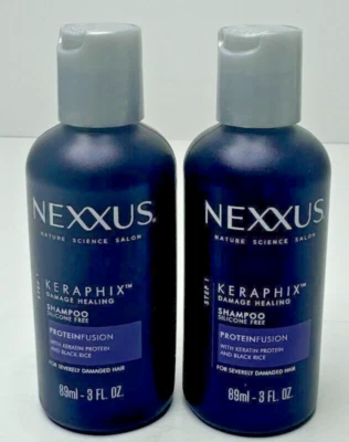 Lot Of 2 Nexxus Keraphix Damage Healing Shampoo - 3 fl oz (89 ml) - Image 1 of 3