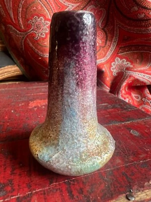 Vase Soliflore Cuivre Émaille Jules Sarlandie Émaux limoges - Photo 1/4